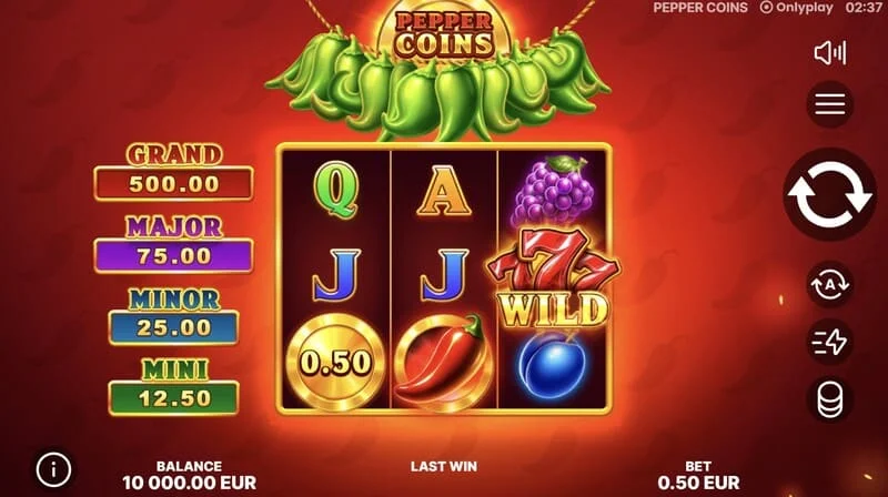 Pepper Coins - Wild симбол на ролни